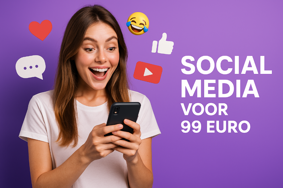 Social media voor 99 euro